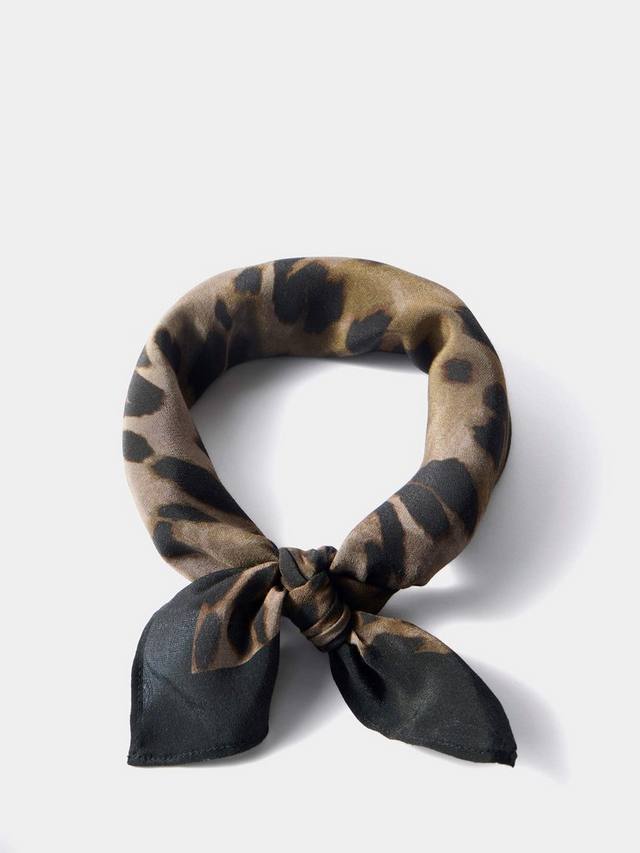 

Хлопковый шейный платок с квадратным вырезом Mint Velvet