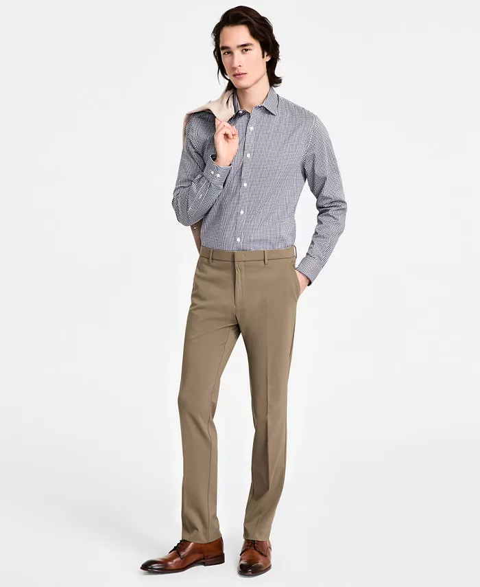 

Мужские классические брюки Modern-Fit однотонные Tommy Hilfiger, зеленый