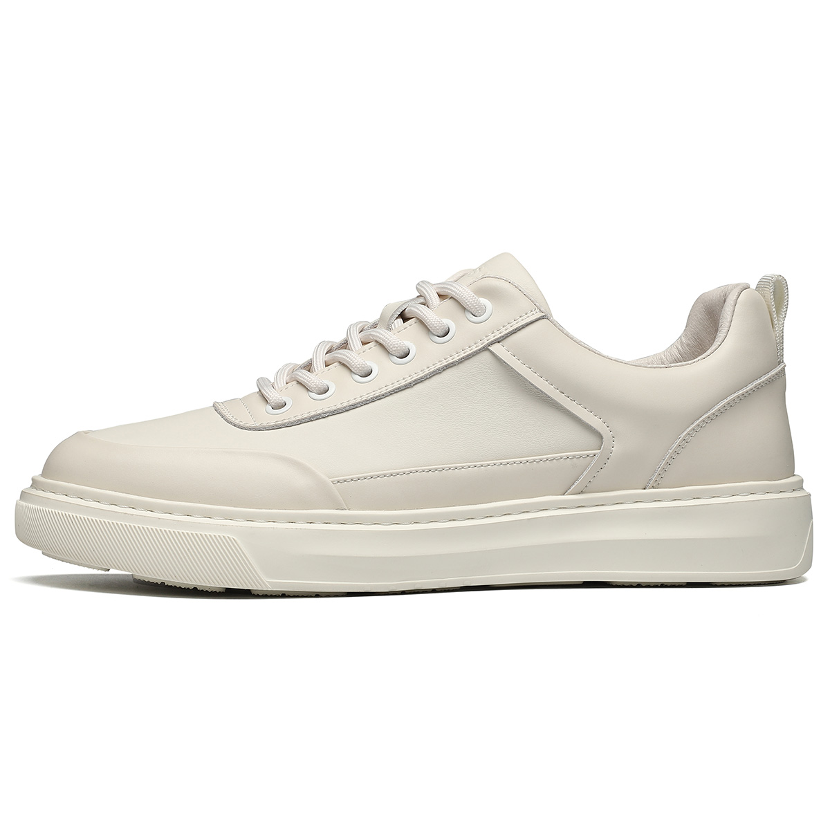 

ST&SAT Мужские низкие скейтерские кеды белые, цвет White