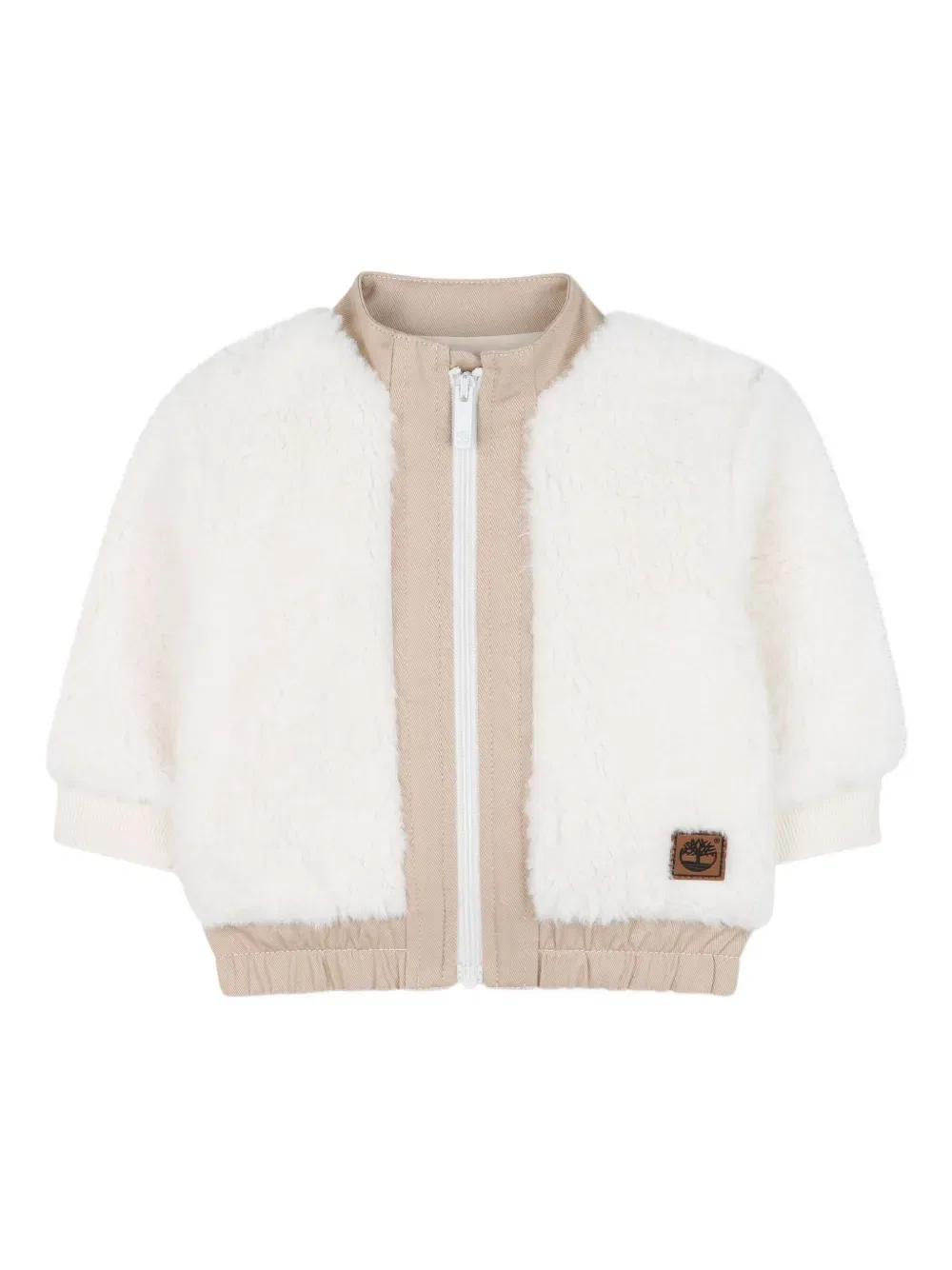 Куртка на молнии с вставками из искусственного меха Timberland Kids, нейтральный