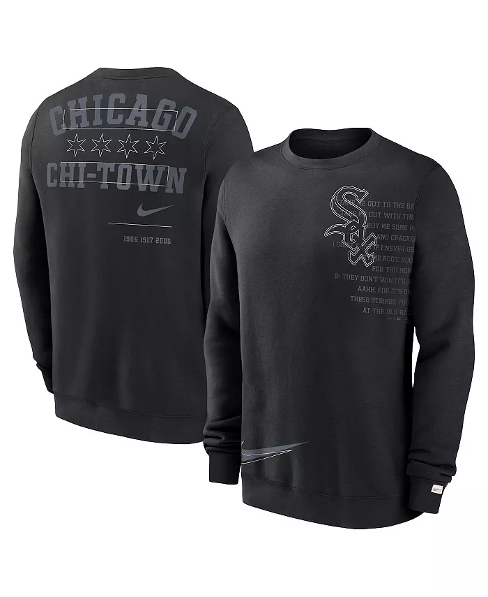 

Мужской черный флисовый свитшот Chicago White Sox Statement Ball Game Nike