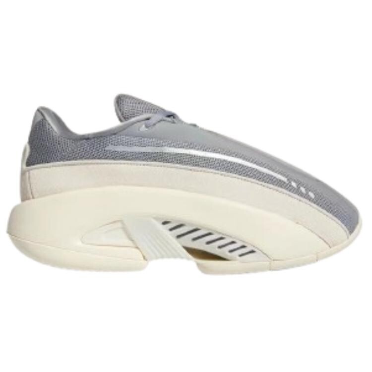 Винтажные баскетбольные кроссовки мужские с низким верхом серый/белый Adidas — фото 2