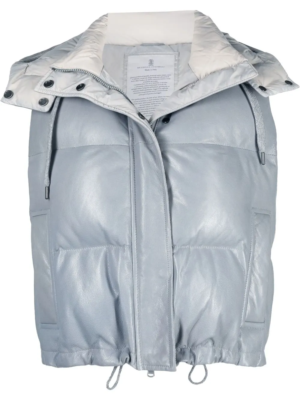 

Укороченный жилет Brunello Cucinelli, синий
