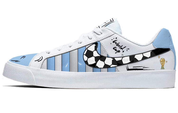 

Кроссовки Nike Court Royale Skateboarding Shoes Unisex Low-top White/Royal Blue, белый/синий