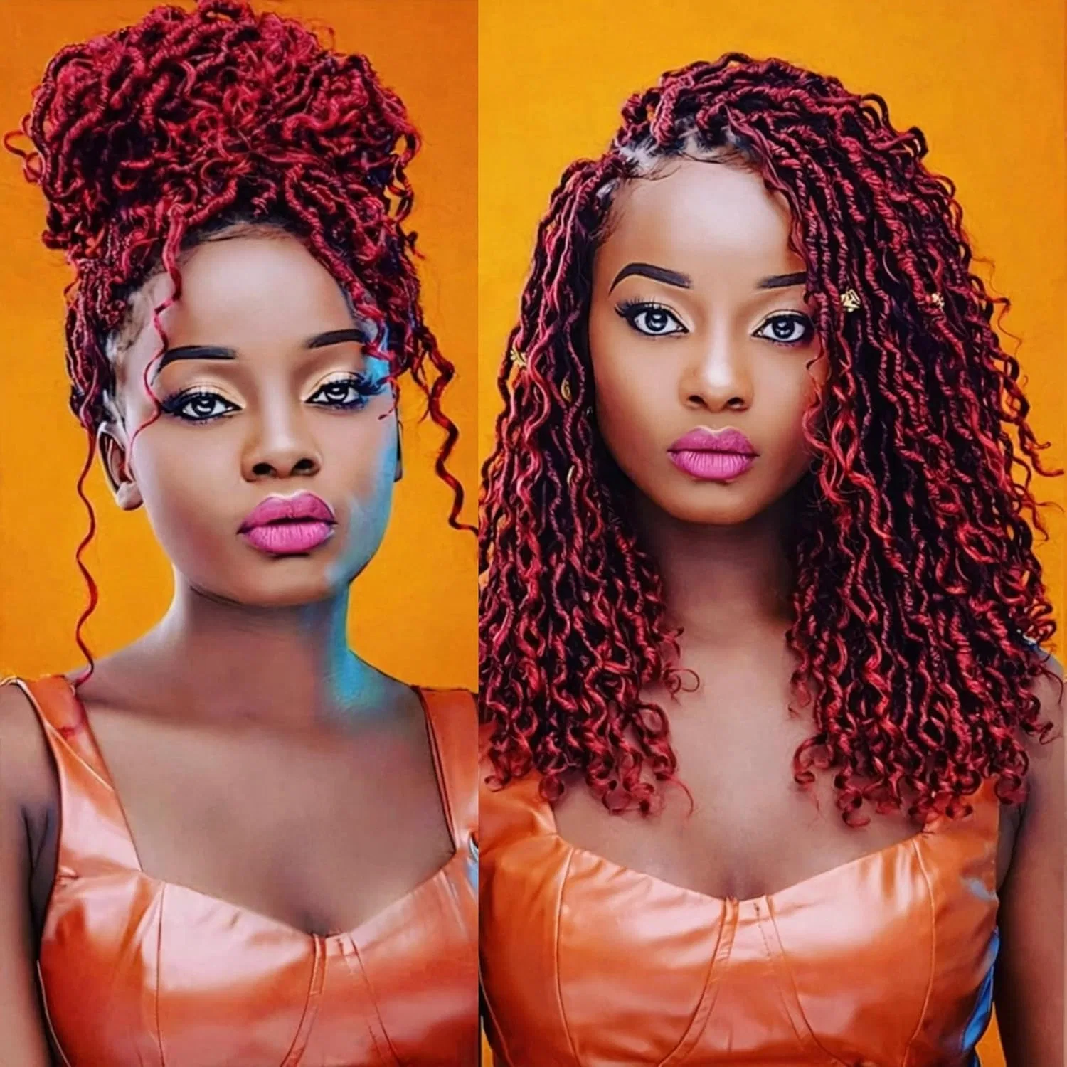 Накладные волосы для плетения Faux Locs Curly Boho Braid Hair из канекалона Hair Beauty, T-Bug
