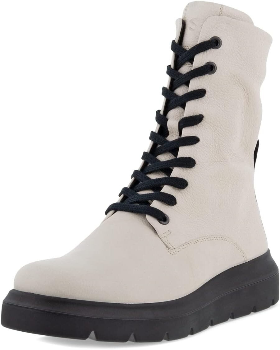 

Ботинки на шнуровке Nouvelle Hydromax Water-Resistant Tall Lace Boot ECCO, цвет Limestone