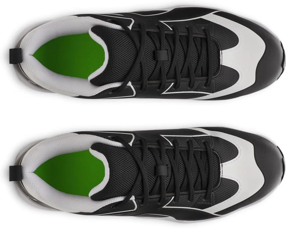 Бейсбольные бутсы Under Armour для мужчин Leadoff Icon Low Rm, черно-белый — фото 4