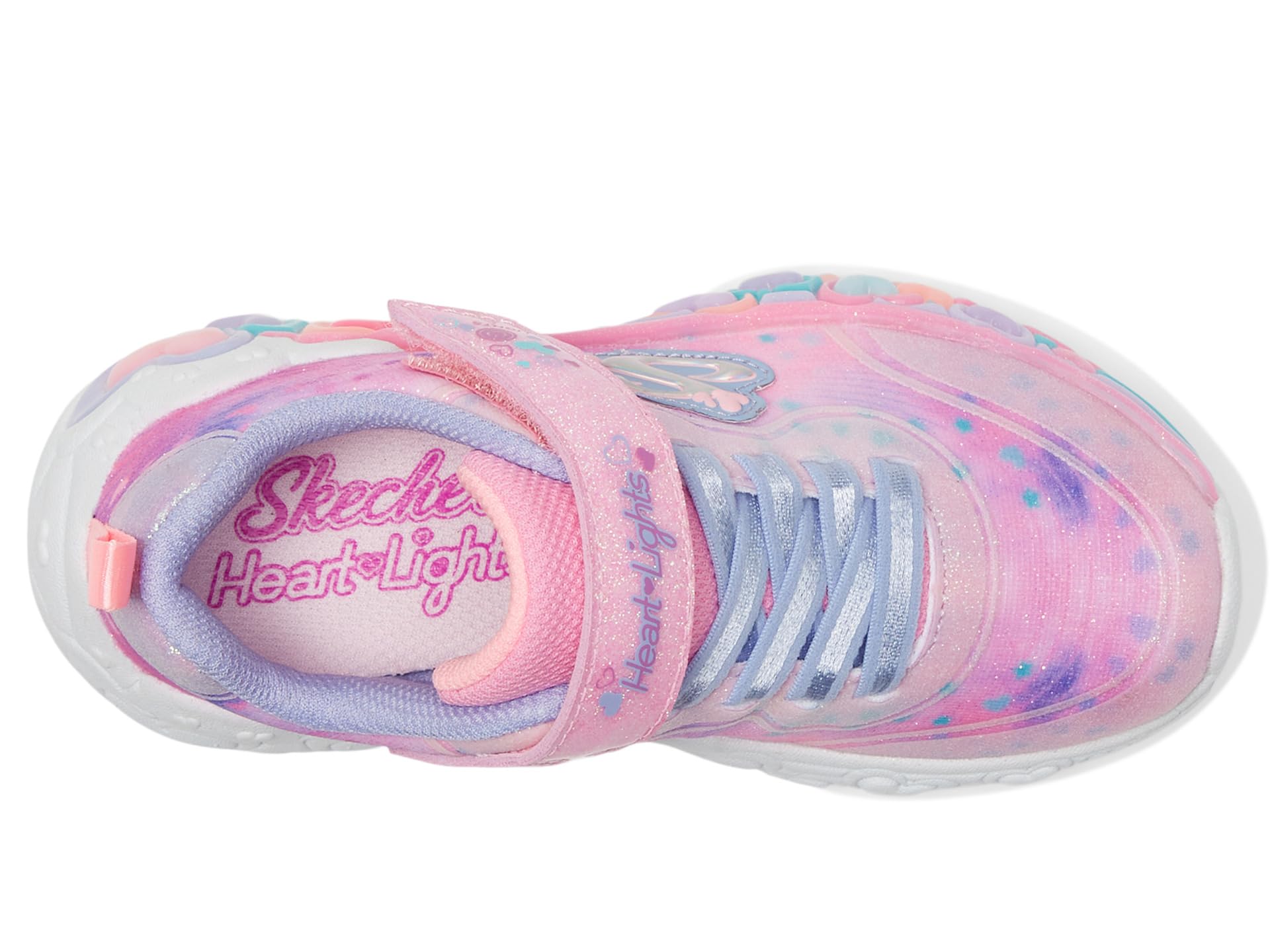 Кроссовки SKECHERS KIDS Eternal Heart Lights 302696L, Light Pink/Multi — фото 2