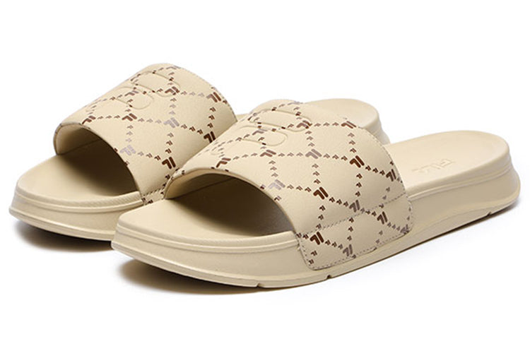 Тапочки FILA FUSION Como Slippers 'Beige Brown' T12M227510FMM, бежевый — фото 3