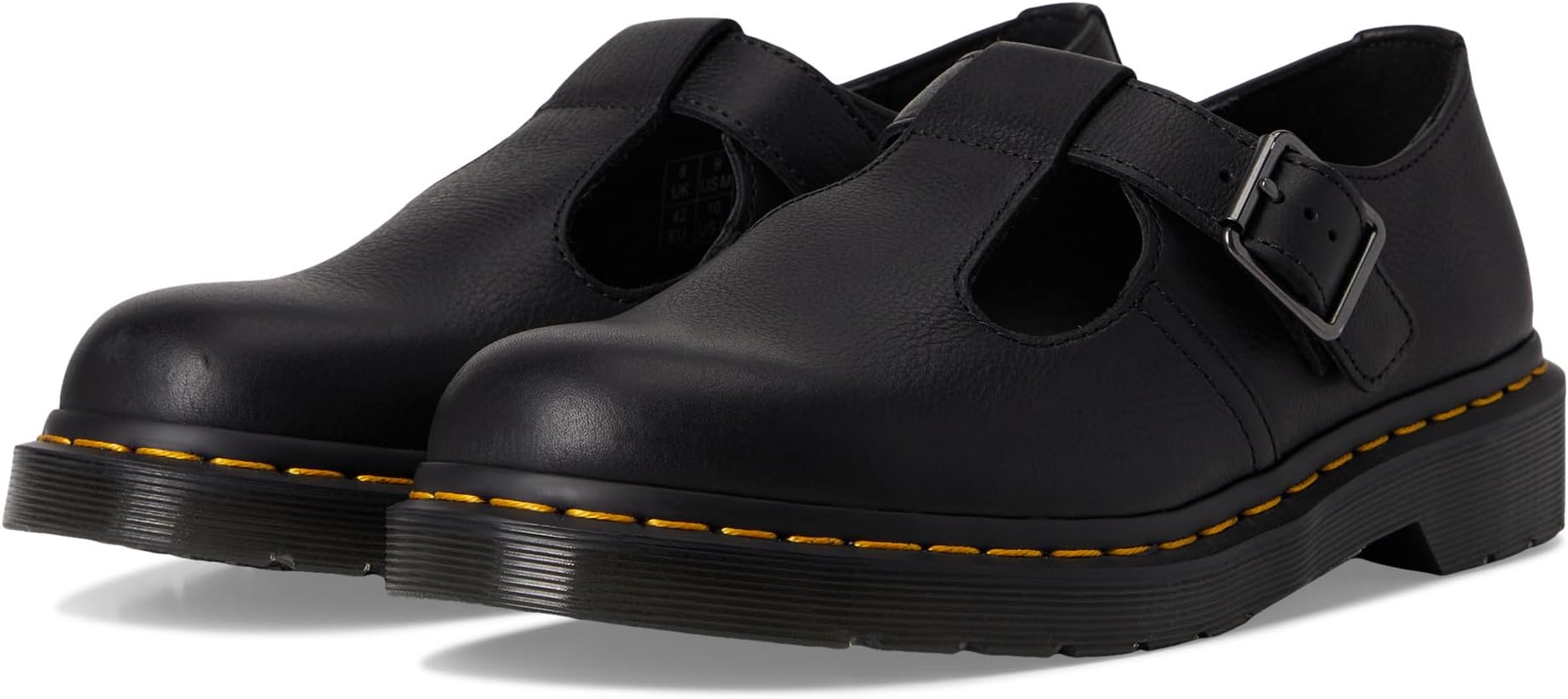 

Лоферы Dr. Martens Polley T Bar Shoes, черный