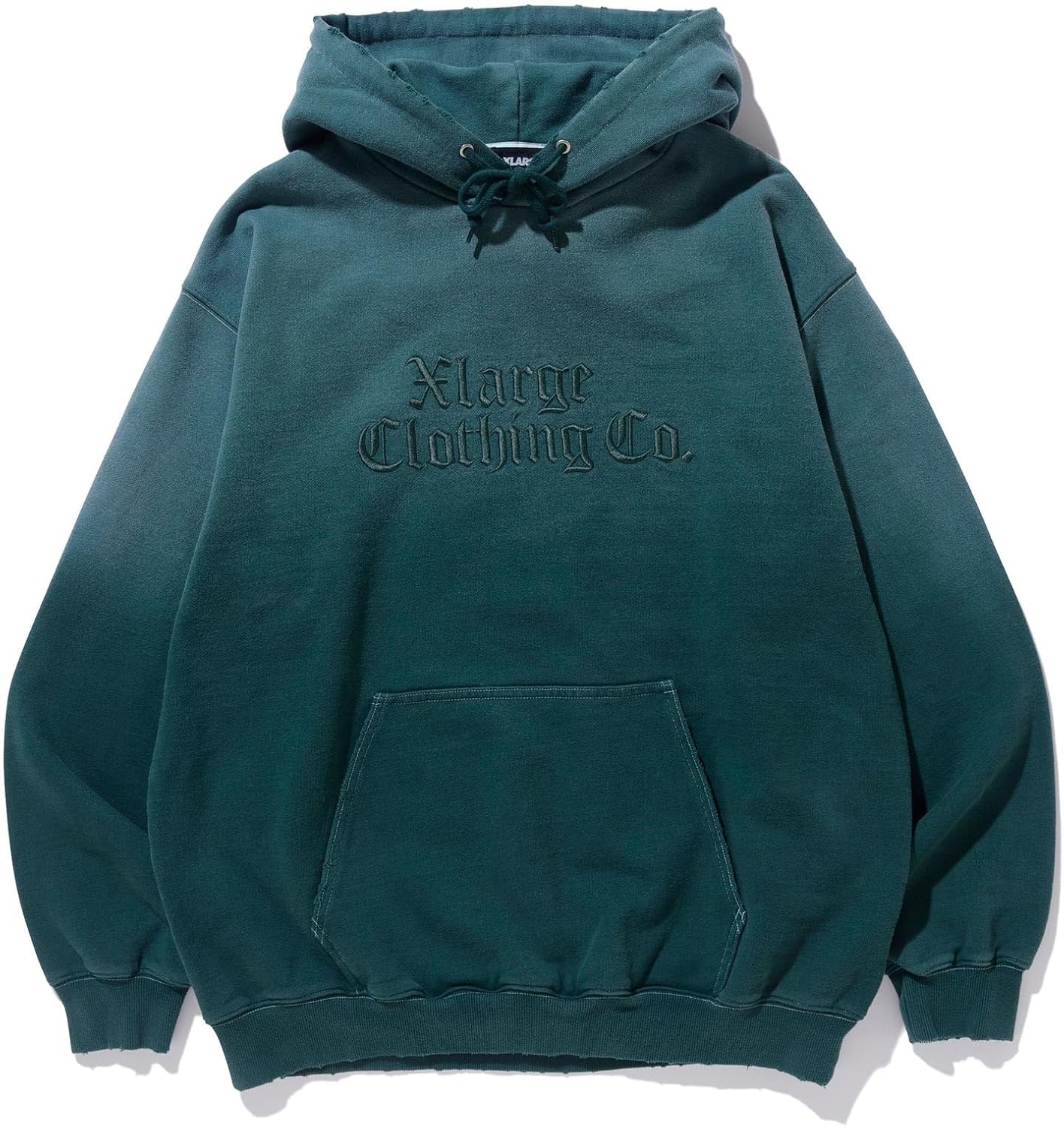 

Толстовка с капюшоном размера XLAR, выполненная в старинном английском стиле, отбеленная, мужская Xlarge, зеленый