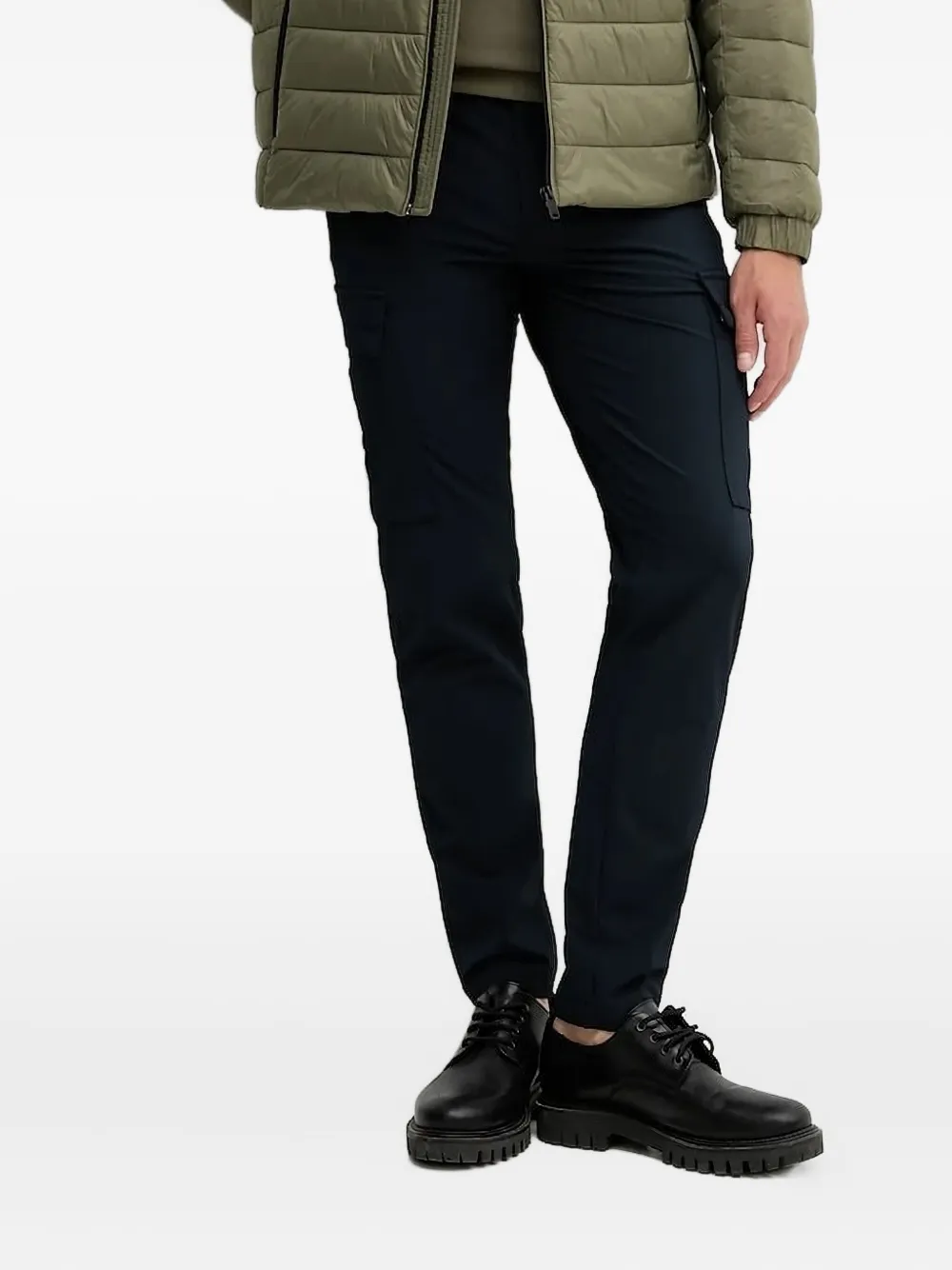 

Брюки с карманами карго Boss, синий