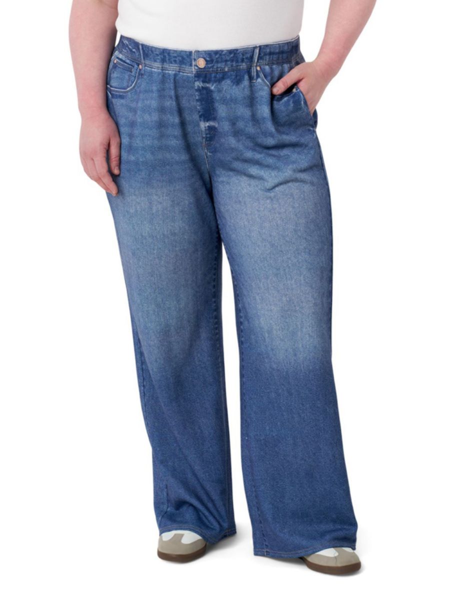 

Джинсы Illusion Pull-On Wide Leg Seven7, цвет Saltaire Medium