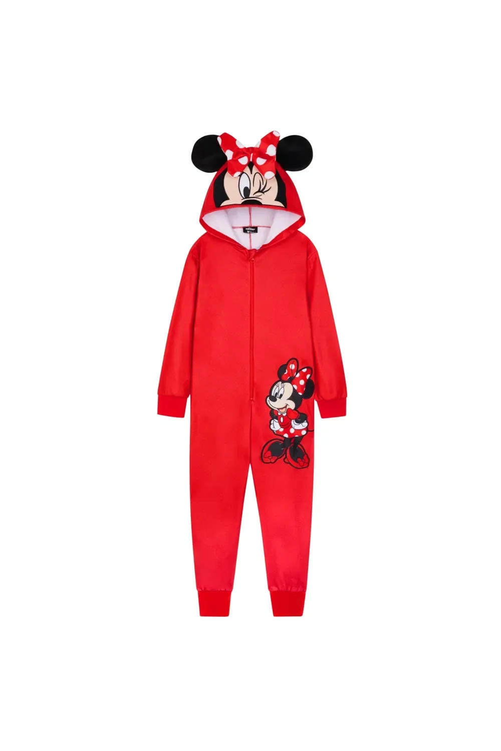 Детский комбинезон-пижама Minnie Coral из флиса Disney, красный