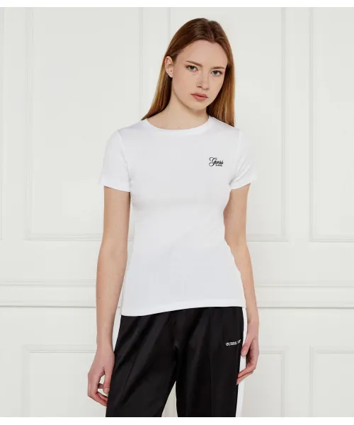 

Футболка Embro Slim fit Guess Jeans, белый