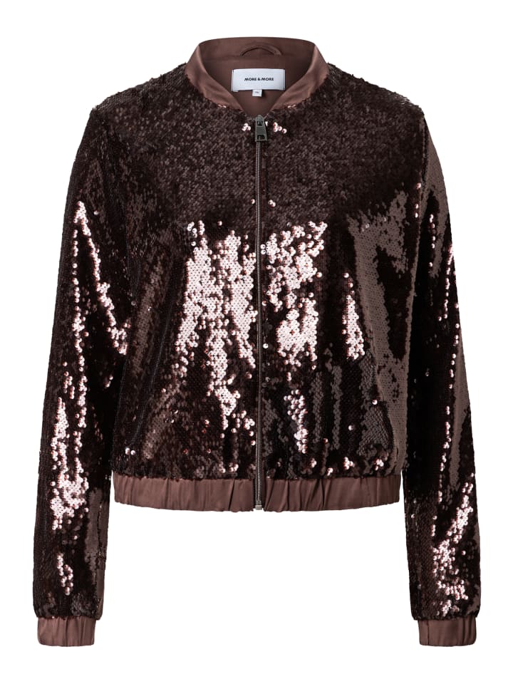 

More & More Блестящая праздничная блузка цвета сладкой ириски