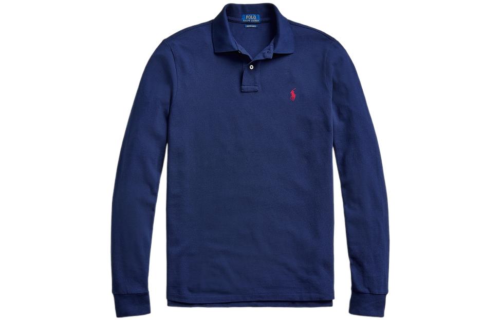 

Длинный рукав поло Polo Ralph Lauren, синий