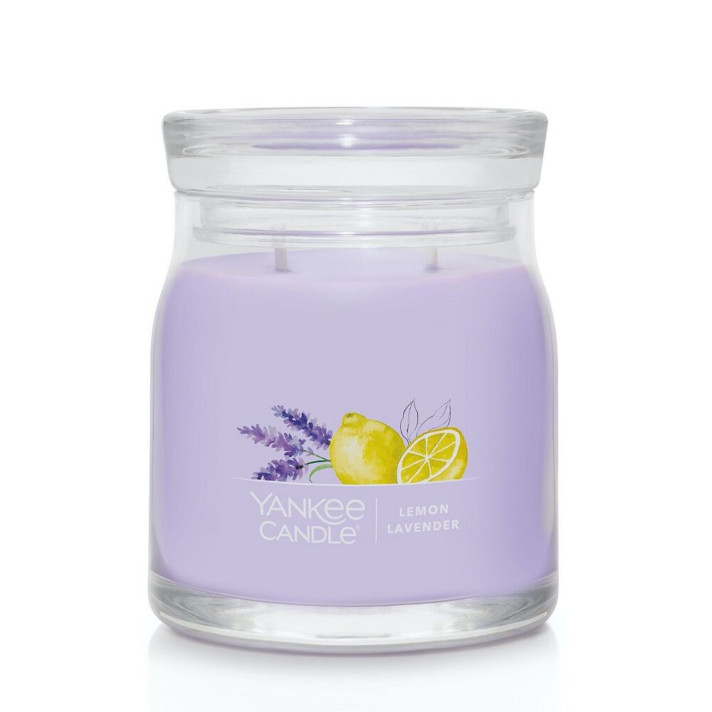 

Yankee Candle Lemon Lavender 13 унций. Фирменная средняя банка для свечей, цвет Medium Purple