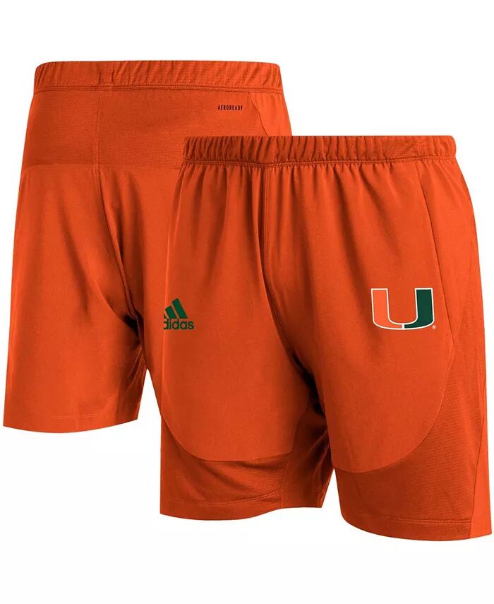 

Мужские оранжевые шорты Miami Hurricanes 2021 Sideline Aeroready Training adidas