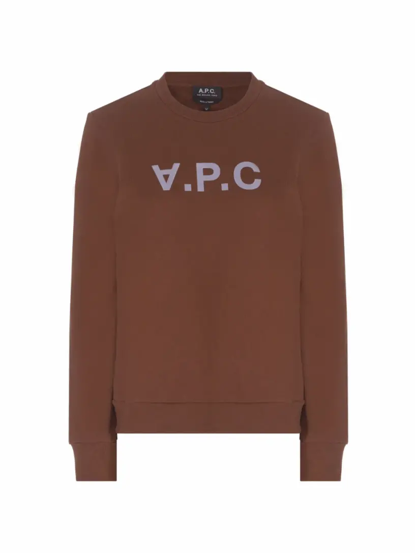 

Хлопковый свитшот Viva A.P.C., коричневый