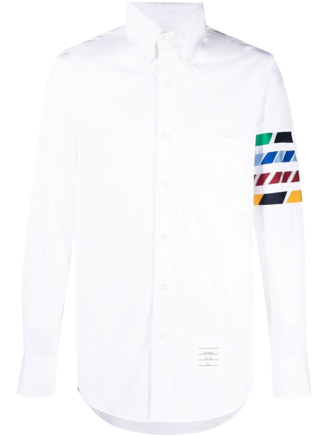 

Thom Browne рубашка с полосками 4-Bar, белый