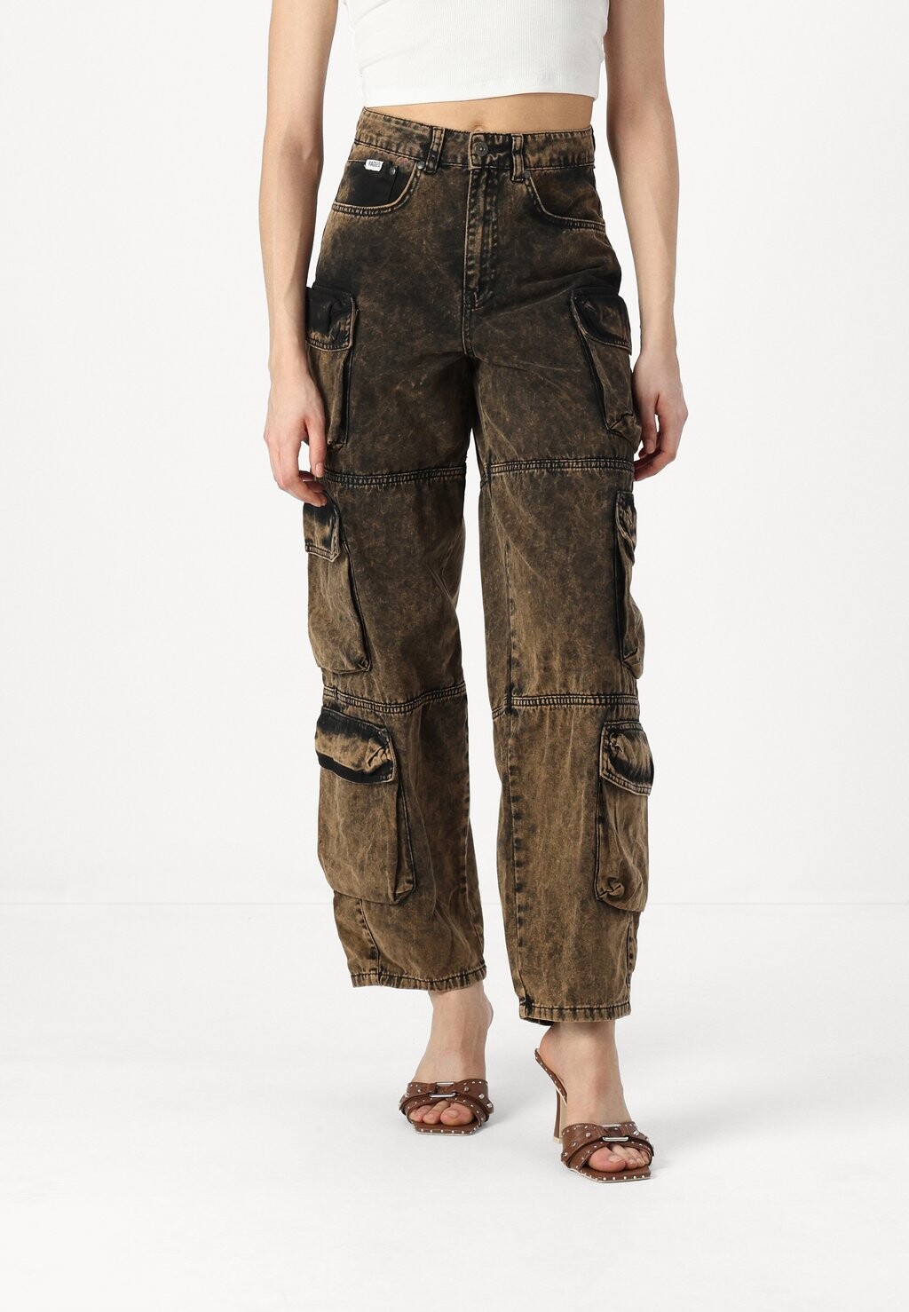 

Брюки карго ACID WASH The Ragged Priest, черный