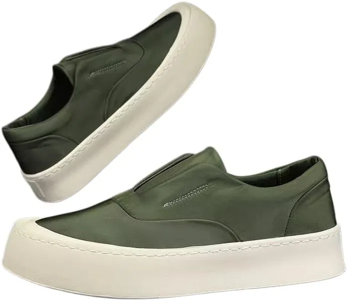 Лоферы мужские повседневные Canvas Shoes Green