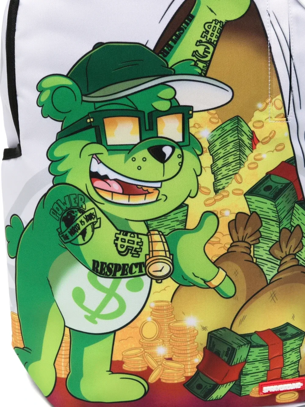 Рюкзак на молнии Sprayground Kid, белый — фото 3