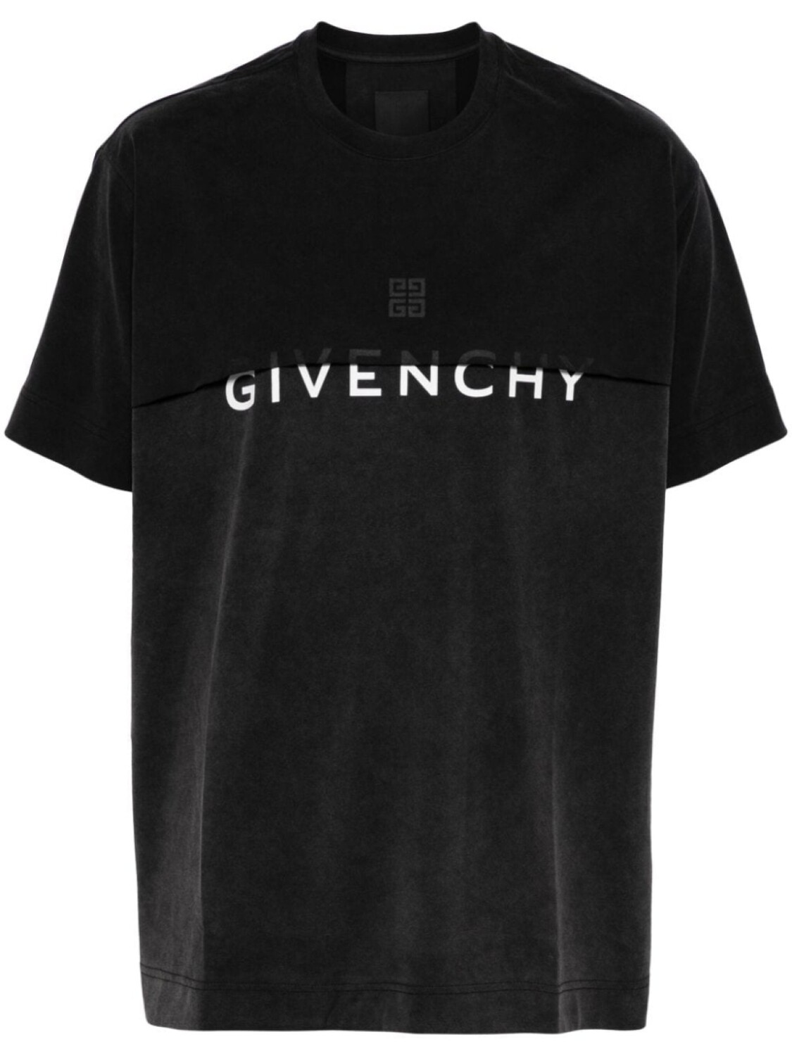 

Givenchy многослойная футболка с логотипом, серый