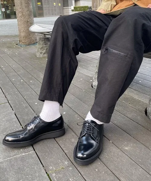 Мужские кожаные ботинки HARUTA Vibram 711P коричневые — фото 4