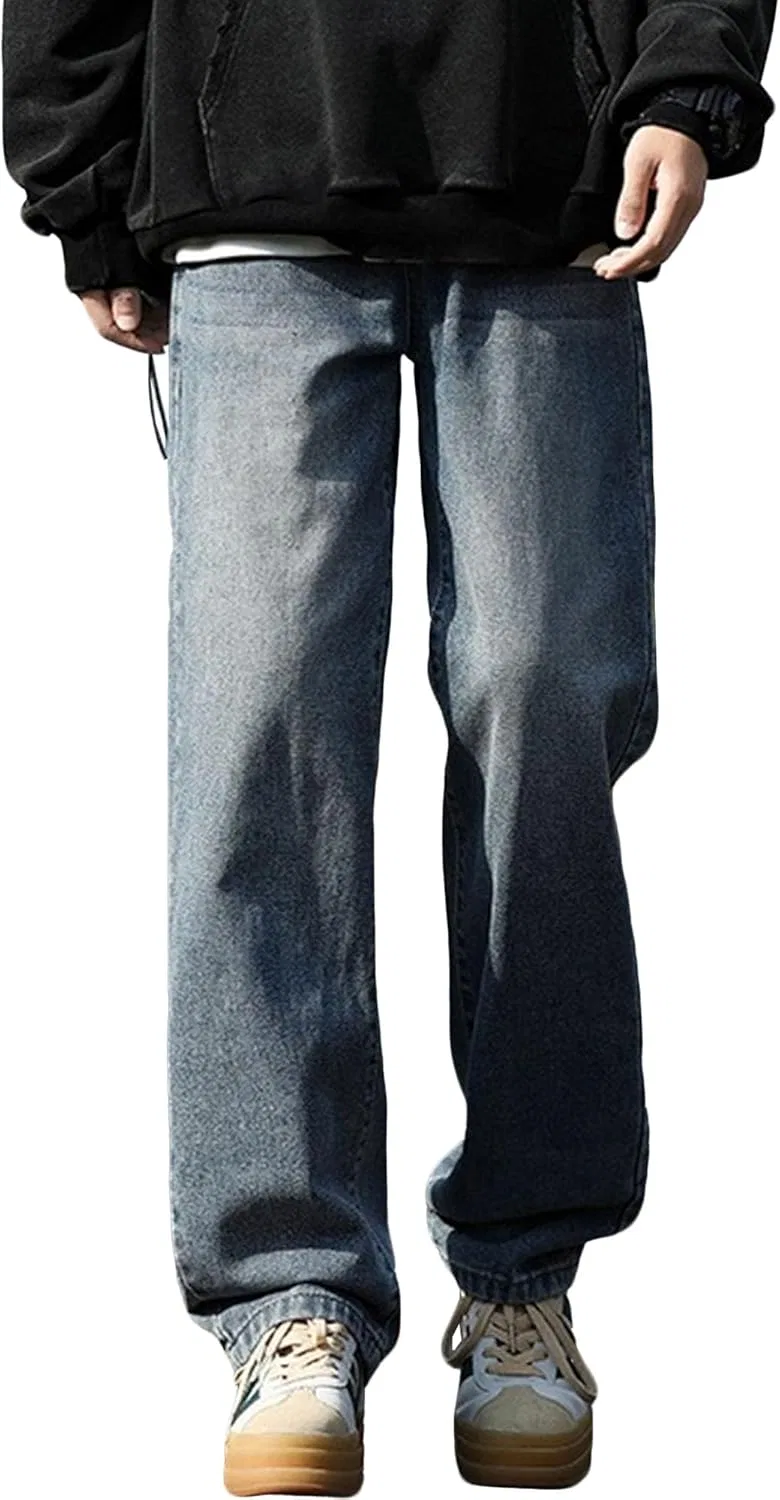 Джинсы широкие джинсовые Men's, Retro Blue