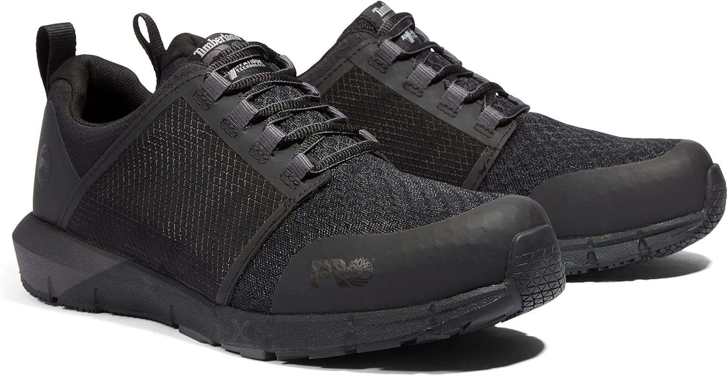 Timberland PRO мужские защитные туфли Powertrain Alloy Toe, Black-2024 New — фото 2