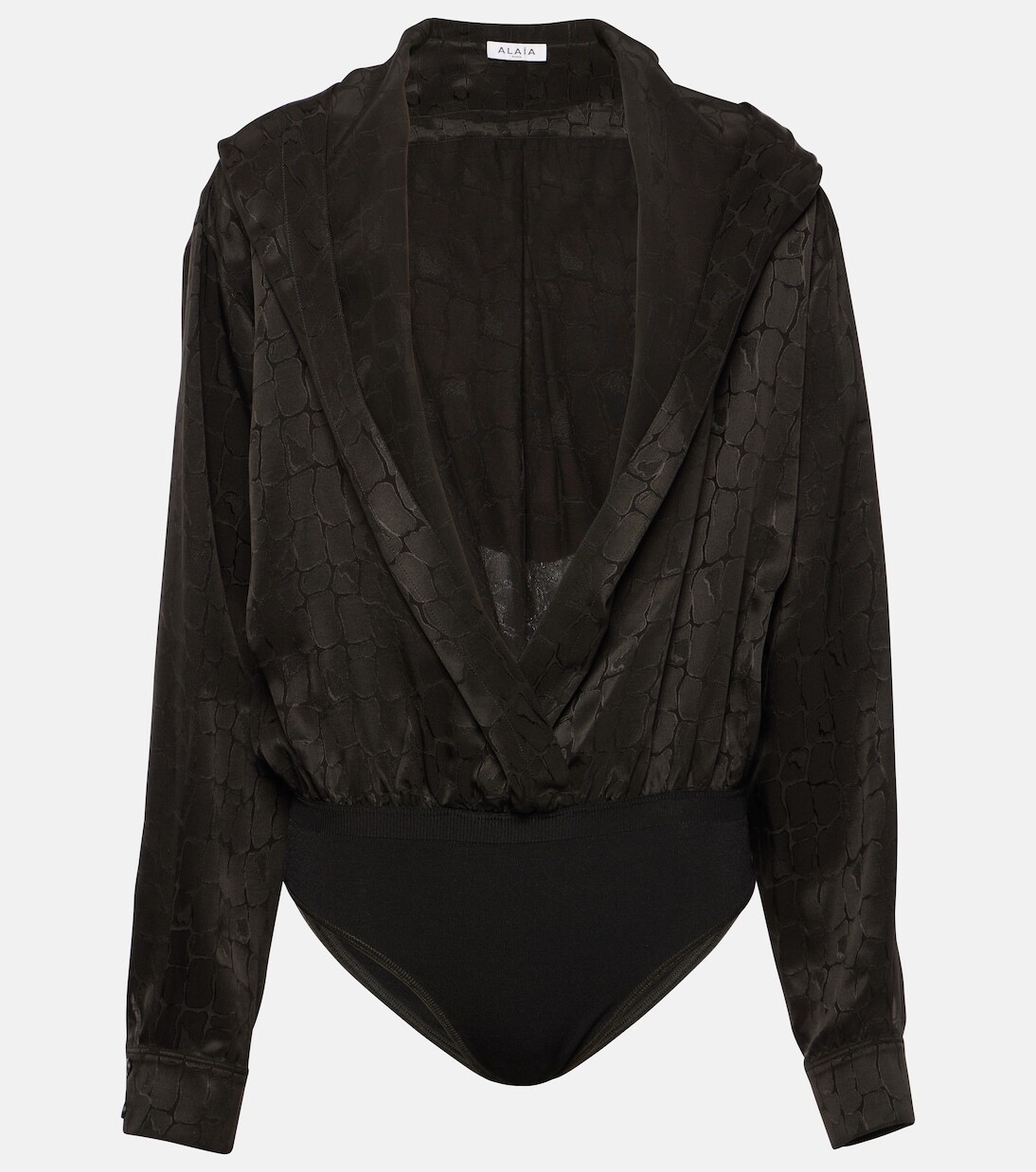 

Боди с капюшоном Alaïa, черный