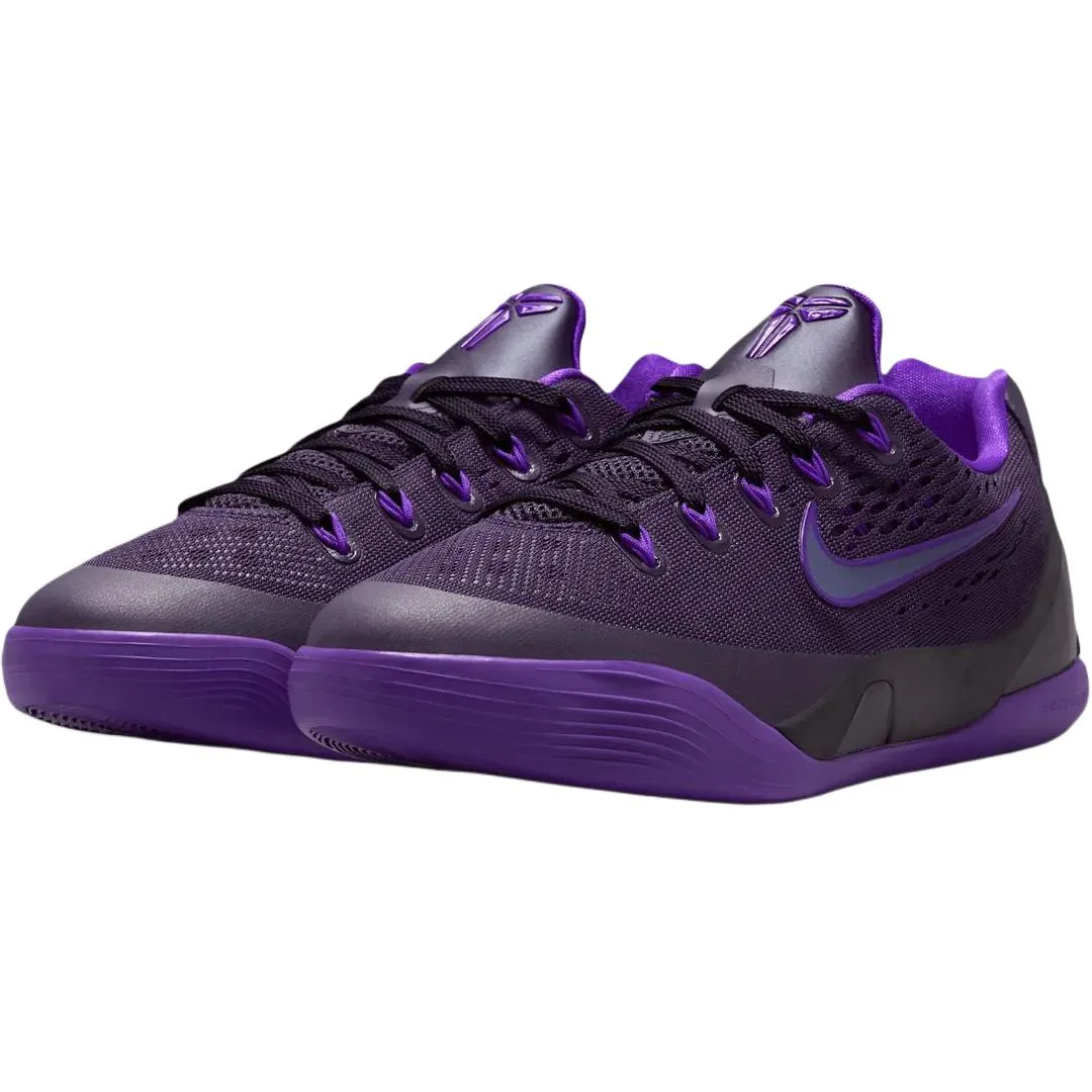 Nike Детские баскетбольные кроссовки Kobe 9 Comfortable Low top фиолетовые унисекс — фото 4