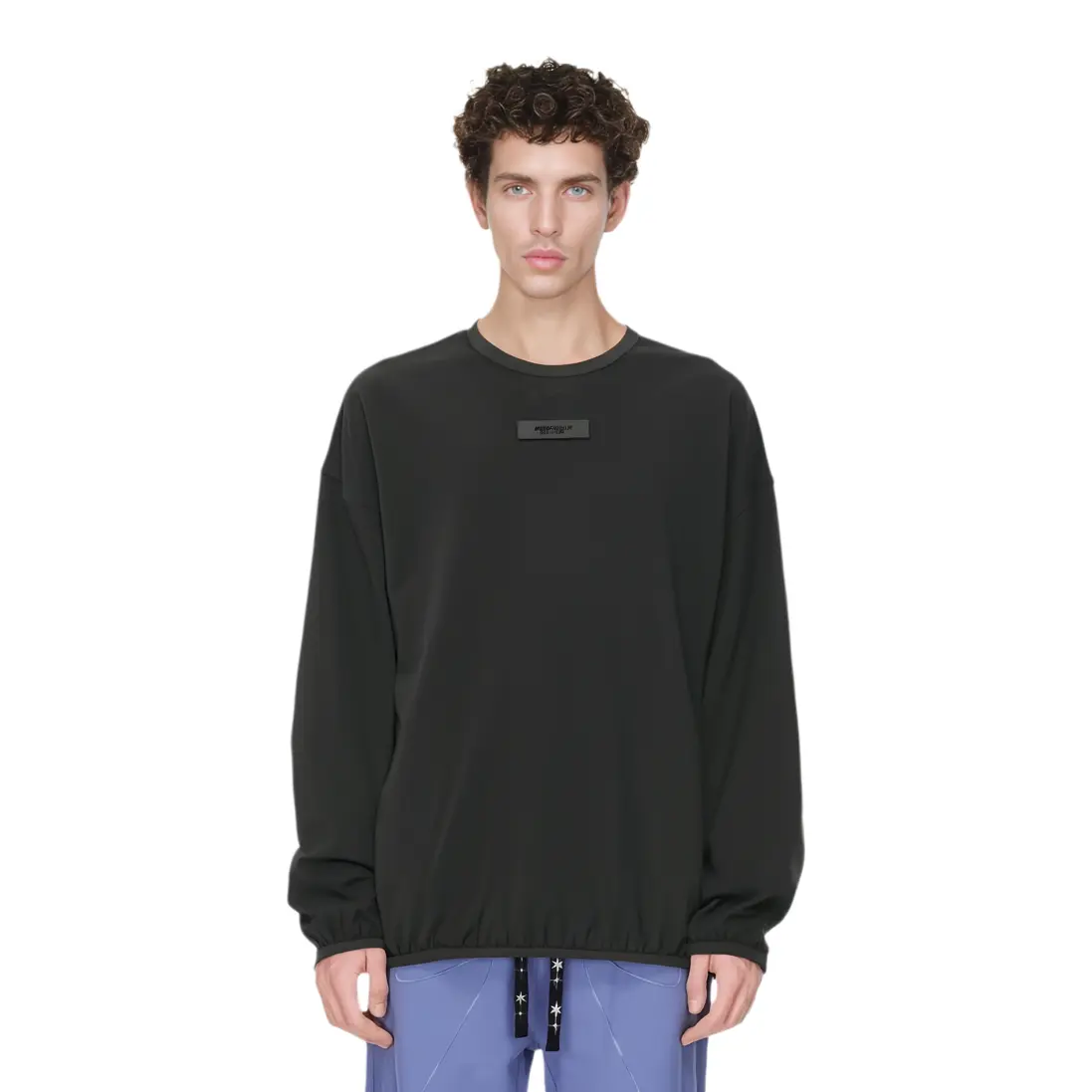 Футболка с длинным рукавом Core Collection Fear Of God Essentials, цвет Dark Wood Black/Black — фото 4
