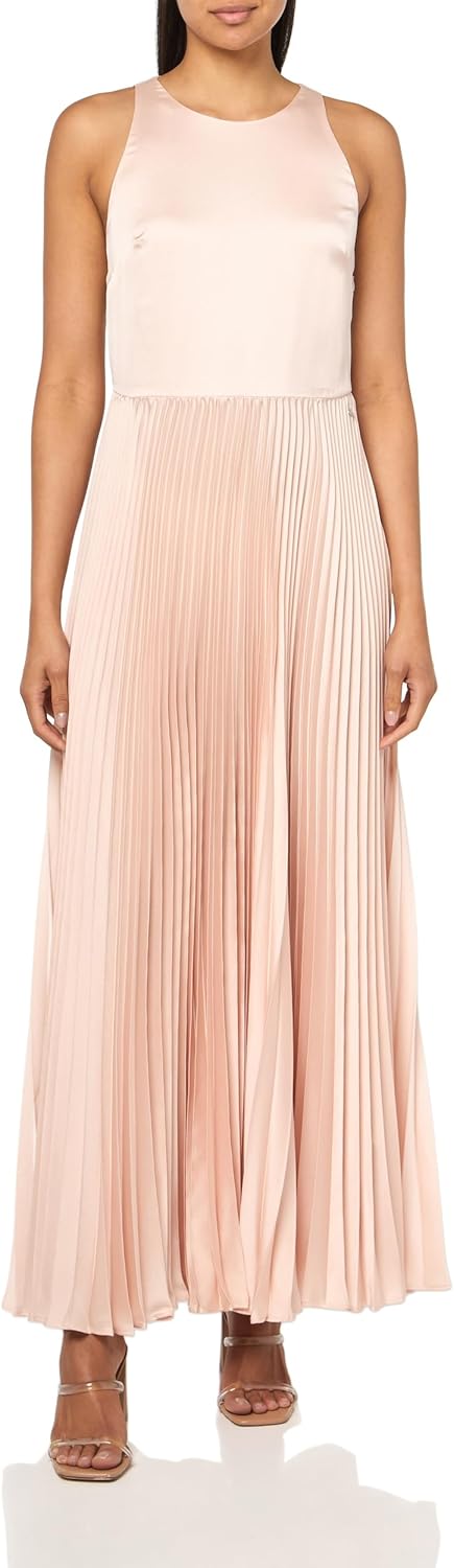 

BOSS Женское платье из молотого сатина, Peach Powder