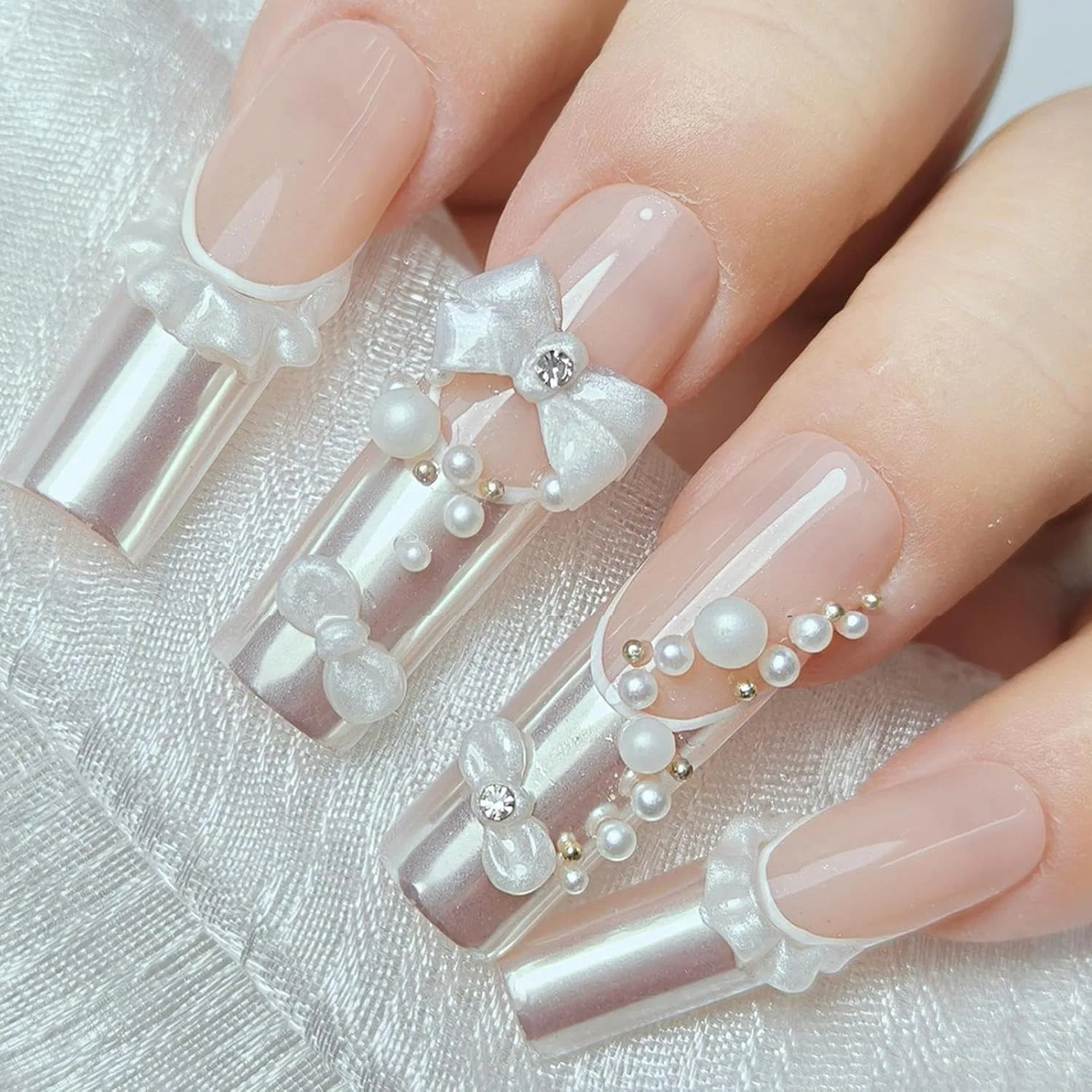 Белый гель-скульптор для ногтей Perle White Builder Gel Generisch — фото 4
