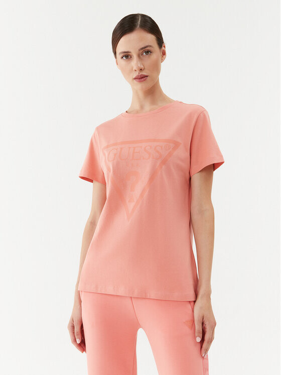 

Футболка стандартного кроя Guess, коралловый