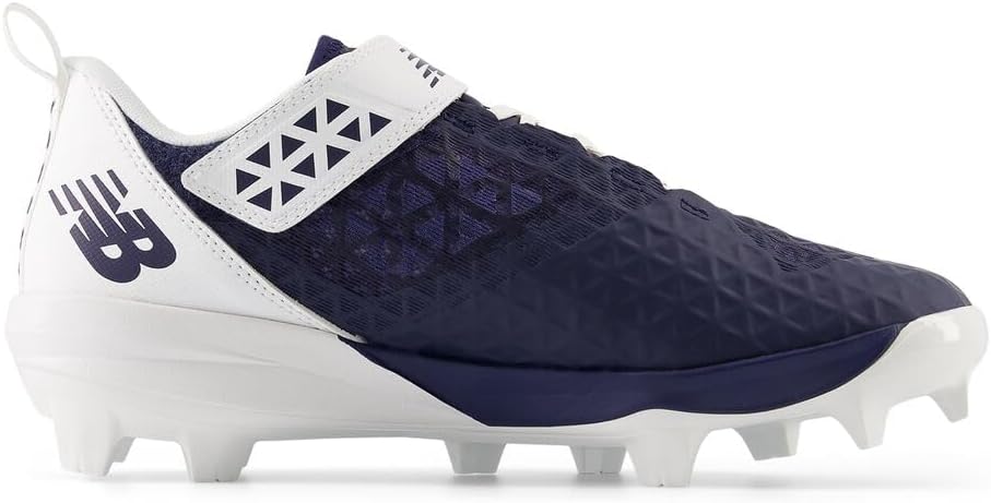 Бейсбольные кроссовки New Balance Men's FuelCell 4040 V8 с формованной подошвой, белый/синий — фото 3