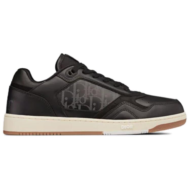 DIOR B27 Low ERL Black Smooth Calfskin And DIOR Oblique Galaxy Leather — фото 2