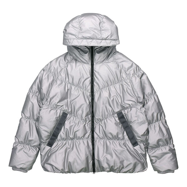 

Пуховик Nike Sportswear Down Fill protection against cold Stay Warm Hooded Jacket Down Jacket Silver, цвет silver