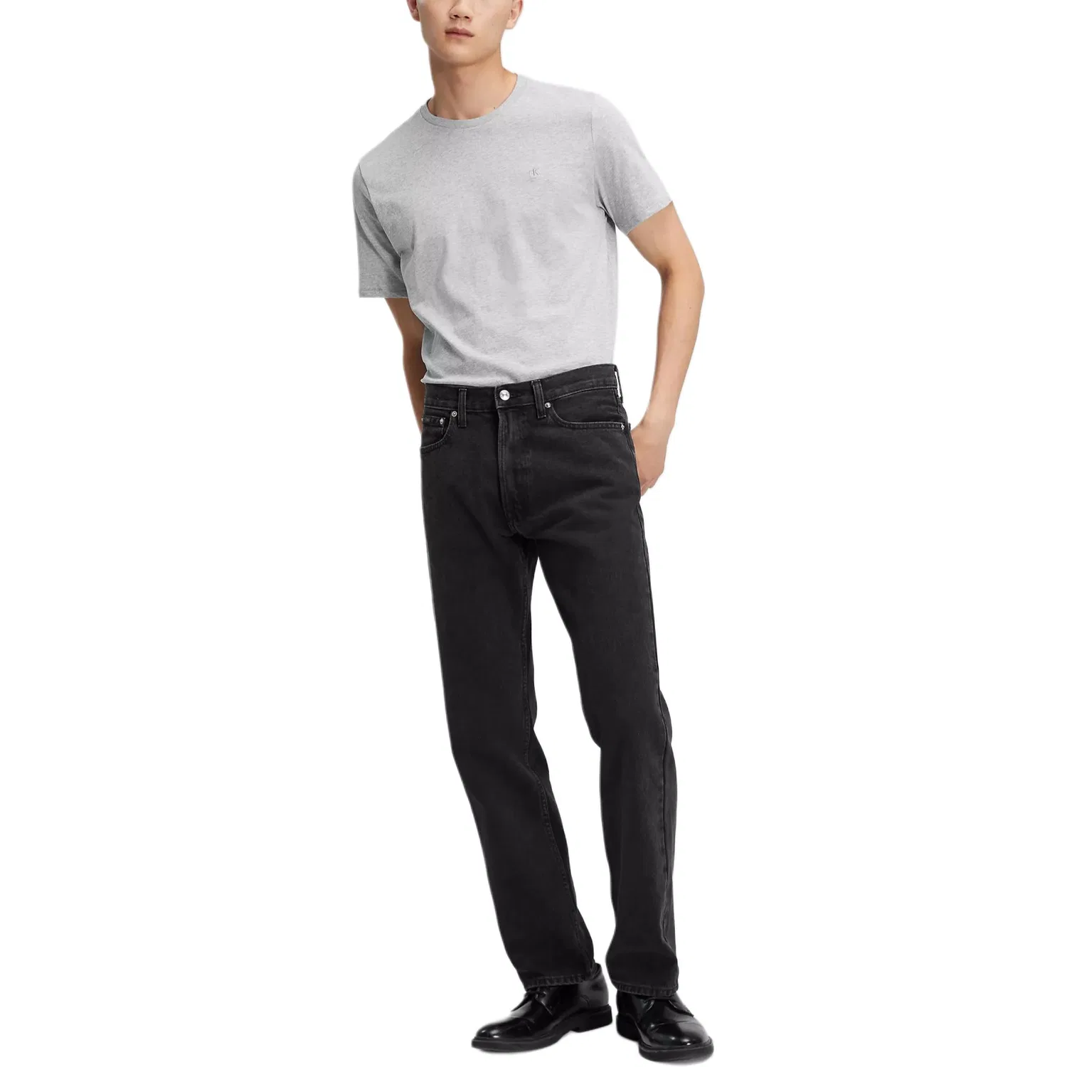Футболка мужская Gray Calvin Klein — фото 3