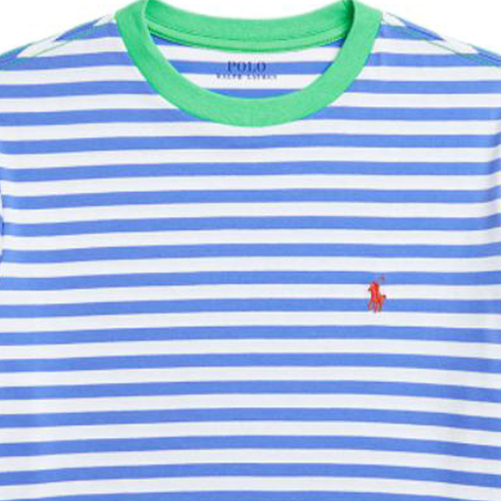 Детская футболка Polo Ralph Lauren, светло-голубой — фото 3