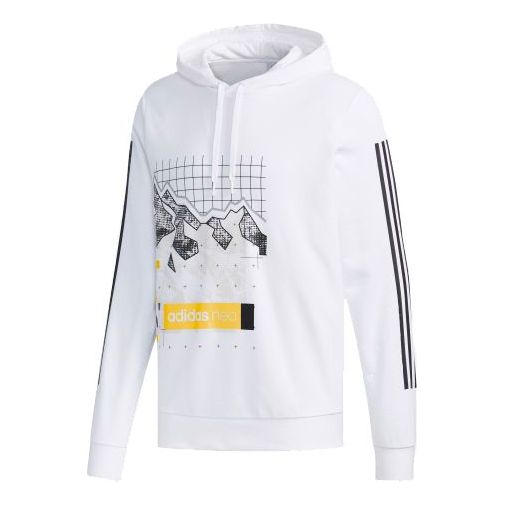

Толстовка neo m fav gr hoody athleisure casual sports white Adidas, белый