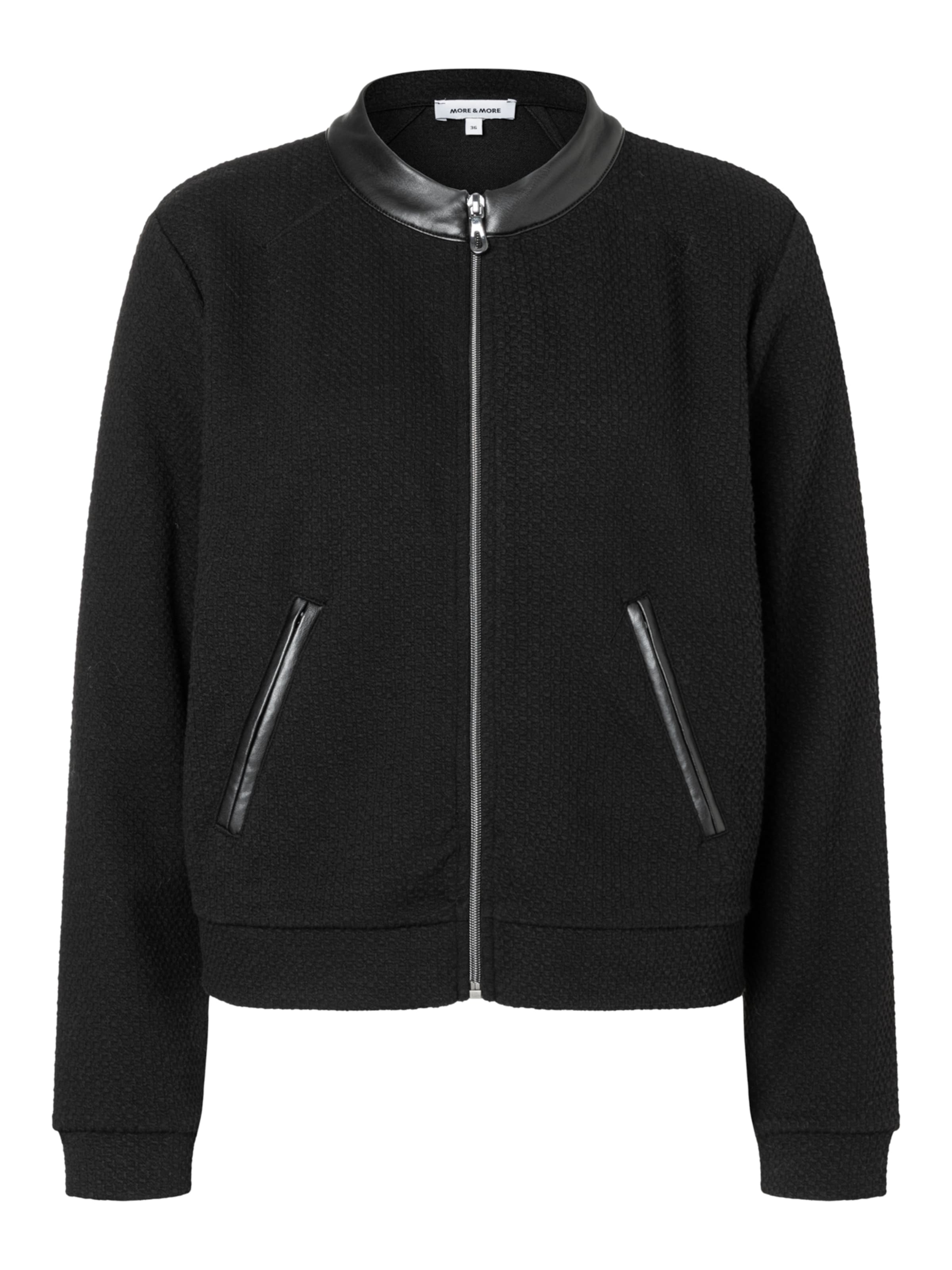 

MORE & MORE Худи на молнии в черном цвете