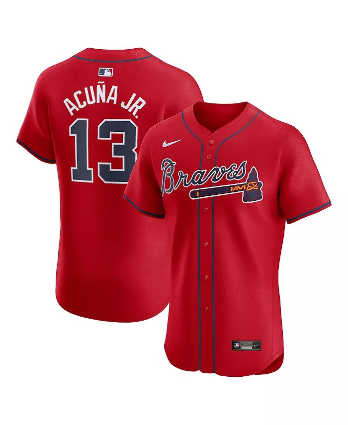 

Мужская альтернативная элитная джерси игрока Ronald Acuna Jr. Atlanta Braves Nike, красный