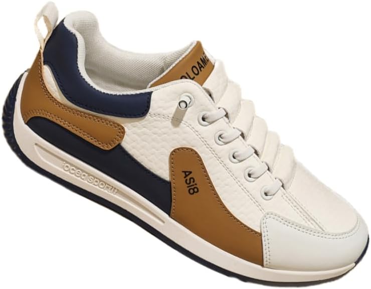 

Мужские спортивные кроссовки- удобные и нескользящие повседневные кроссовки с резиновой подошвой, шнуровкой и мягкой подкладкой. Подходят для всех сезонов и идеально подходят для повседневной носки Hoalox, синий