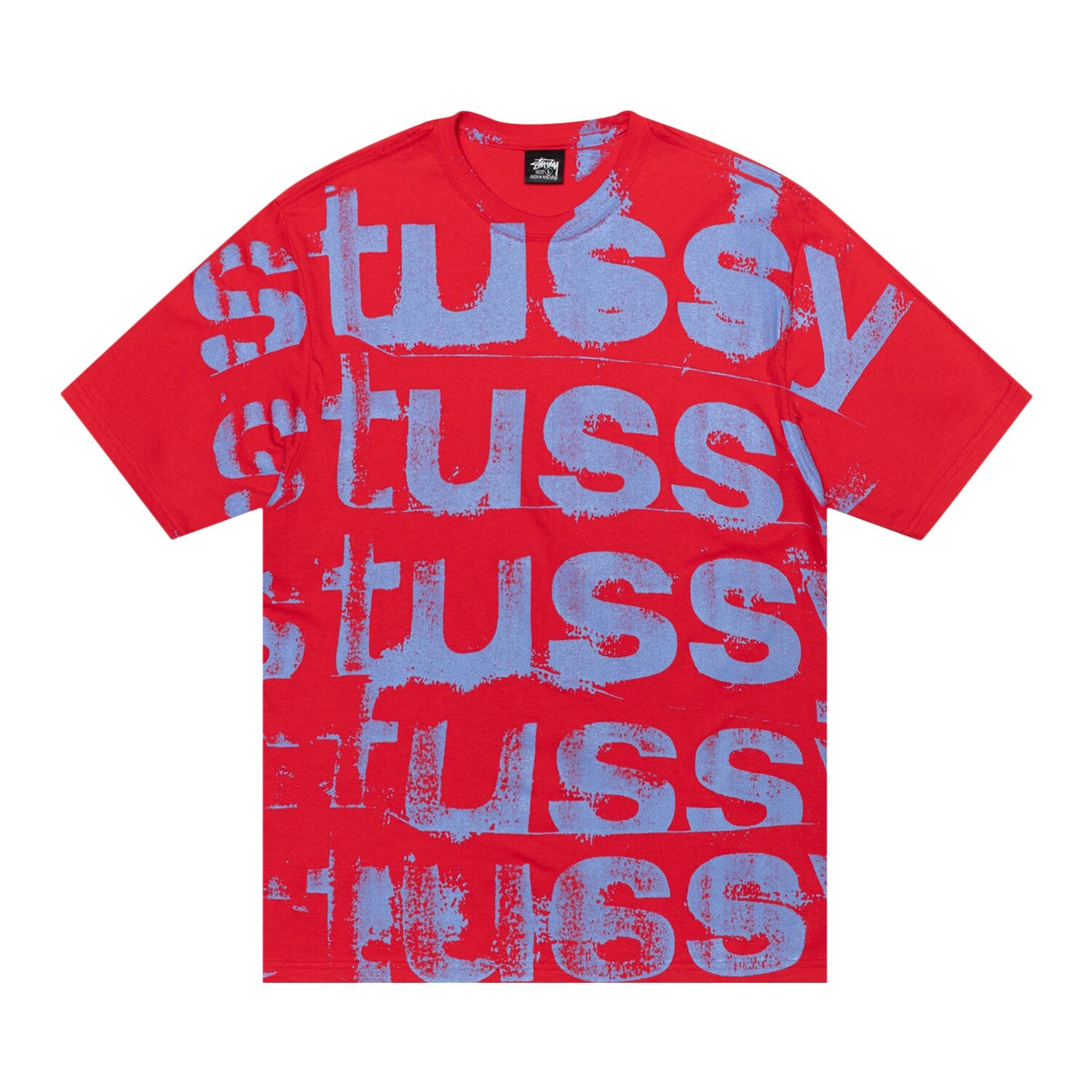 

Футболка Stussy Stamp, красная, Красный, Футболка Stussy Stamp, красная