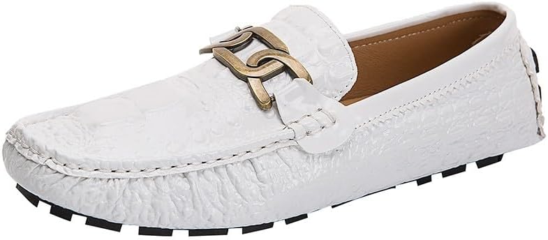 

Мужские повседневные кожаные лоферы Santimon, мокасины на удобной подошве, легкие обувь и прогулок, белый