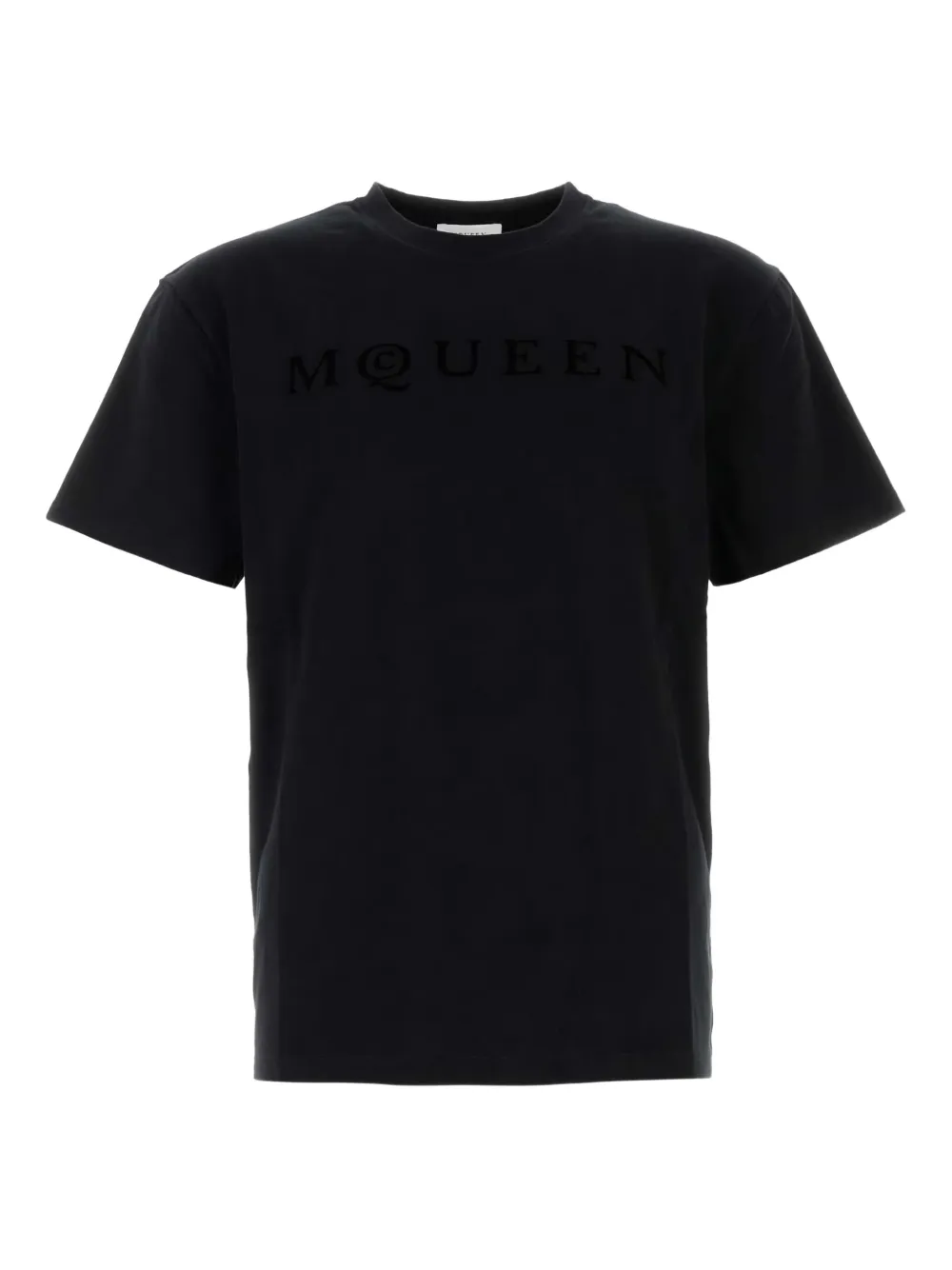 

Хлопковая футболка Alexander McQueen, черный